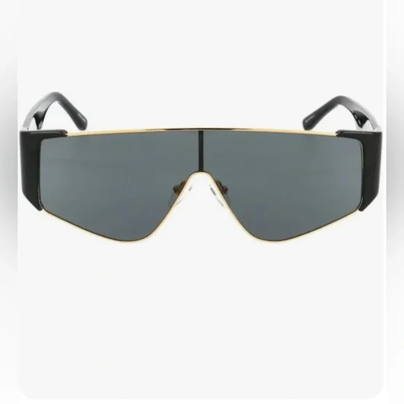 THE ATTICO CARLIJN SHIELD SUNGLASSES IN BLACK - Picture 2 of 6